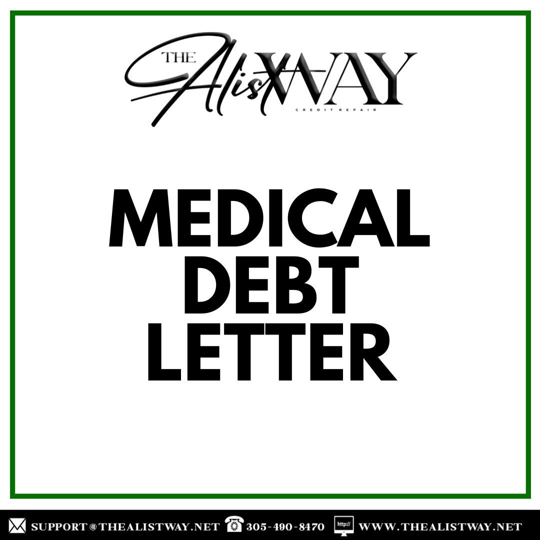 Medical Debt Removal Letter