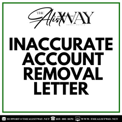 Inaccurate Accounts Removal Letter