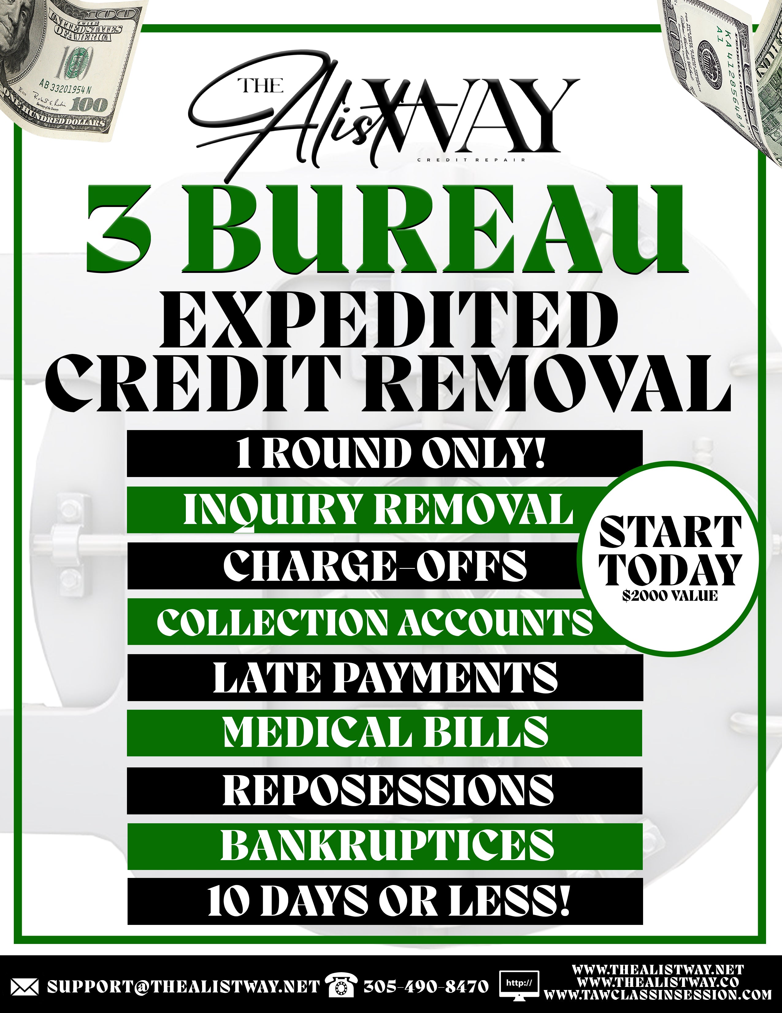 3 Bureau Expedited Removal - 15 days or Less- 1 Round only