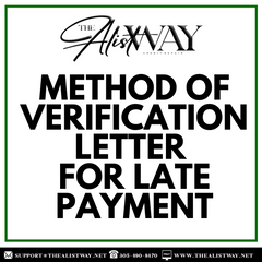 Method of Verification Letter for Late Payment