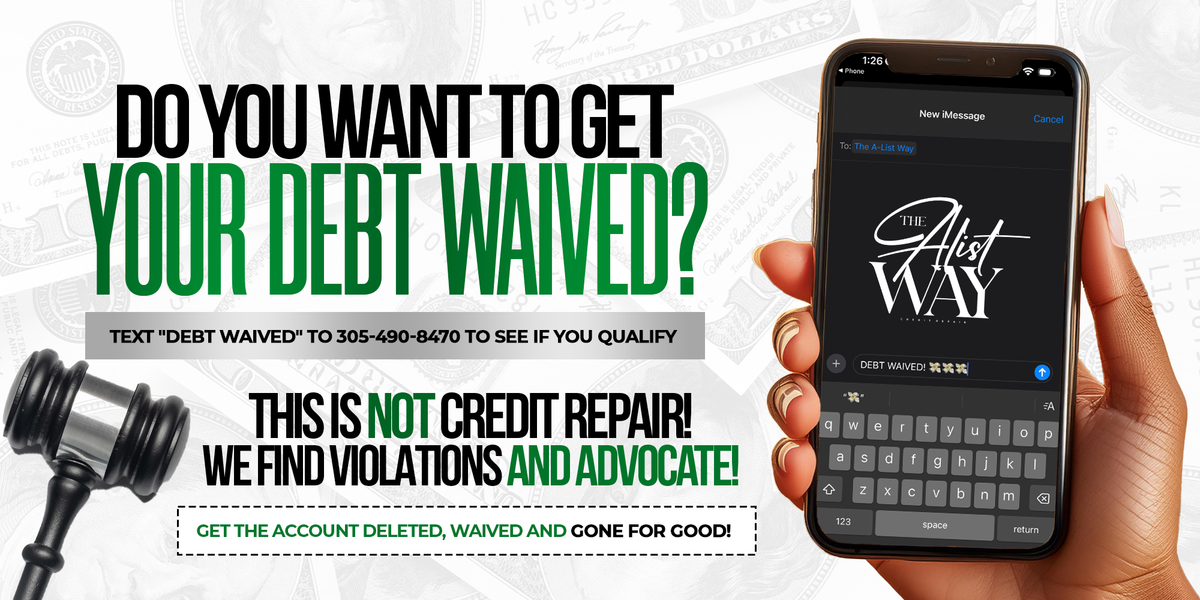 Debt Waived Program- Pay in Full